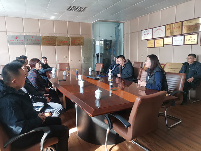 Šandongo pramonės ir prekybos federacija lankėsi Tangshan Jinsha įmonėje
